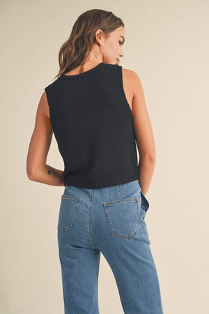 HOOK & EYE CLOSER VEST CARDIGAN