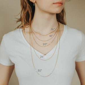 Watercolor Nana Charm Pendant Necklace Gold or Silver