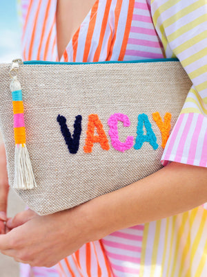 "VACAY" ZIP POUCH