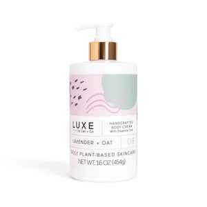 Lavender + Oat Shea Butter Body Cream - 16oz | Luxe
