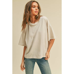 Blank Long Crop Tee
