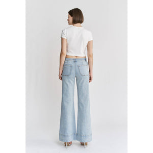 HIGH RISE WIDE LEG WITH PATCH POCKET