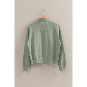 Half Zip Long Sleeve Sweatshirt