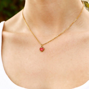 Gold 16" Stainless Steel Loop Chain Necklace