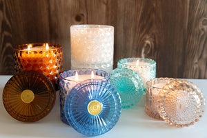 Santorini Breeze 15oz Shimmer Candle 2 wick