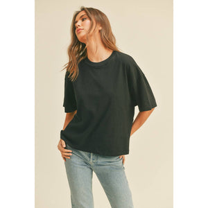 Blank Long Crop Tee