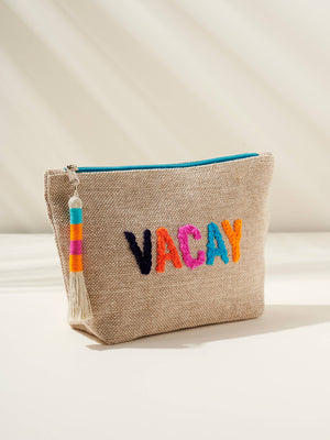 "VACAY" ZIP POUCH