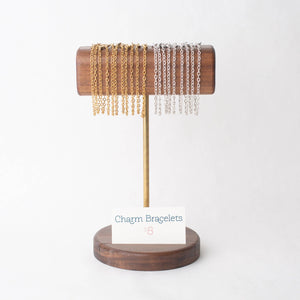 *Jewelry Bar* Dainty Charm Bracelet Pre-Pack w/ Display