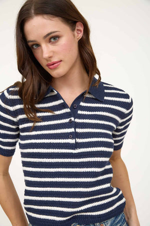 COLLARED POLO SWEATER