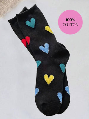 ",,...._ HEART CASUAL SOCKS