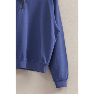 Half Zip Long Sleeve Sweatshirt