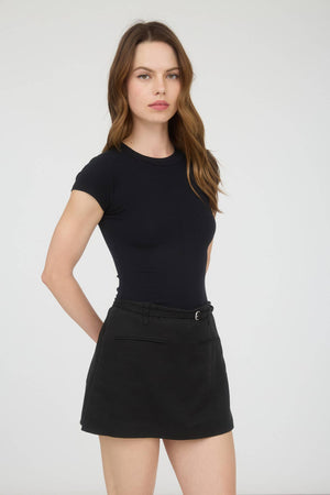 SHORT SLEEVE KNIT BODYSUIT