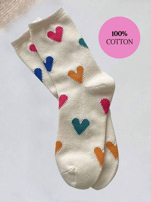 ",,...._ HEART CASUAL SOCKS