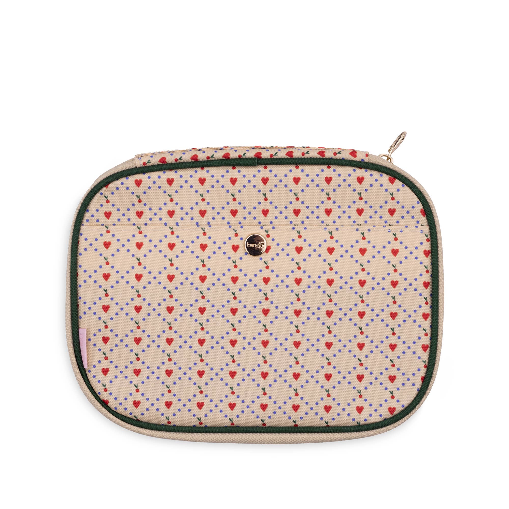 cherry heart mobile tech pouch