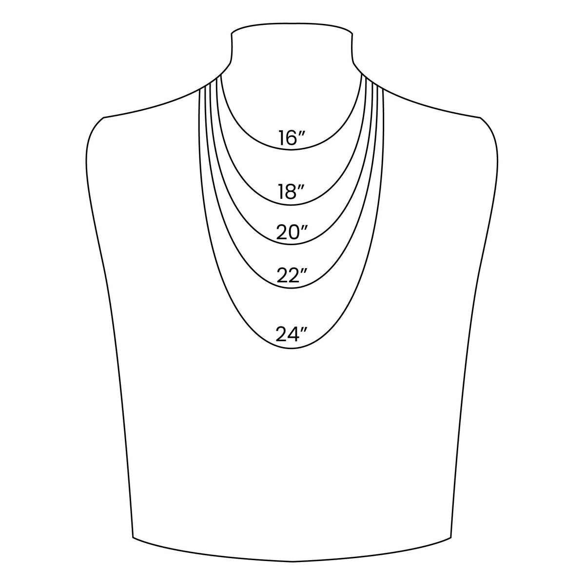 Gold 16" Stainless Steel Loop Chain Necklace