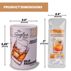 Singlez Bar Old Fashioned- 5-Pack Single Serve Mixers