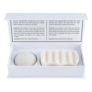 Konjac Sponge Set - White