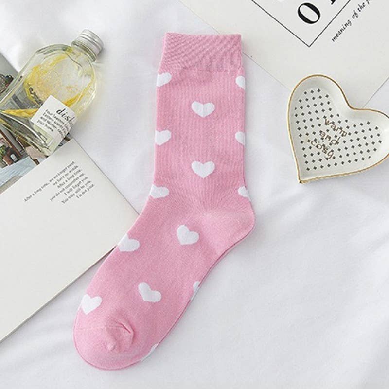 ",,...._ HEART CASUAL SOCKS