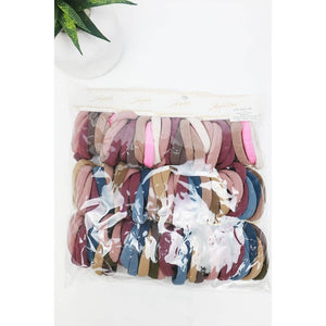 10-Pcs Dark Color Assorted Hair Tie Set