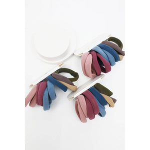 10-Pcs Dark Color Assorted Hair Tie Set