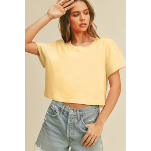 Blank Short Crop Tee