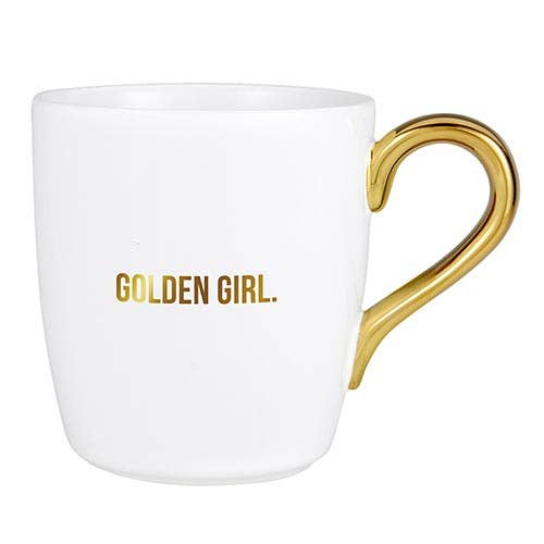 16oz Gold Mug- Golden Girl