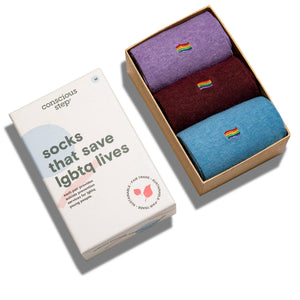 Boxed Set Socks that Save LGBTQ Lives