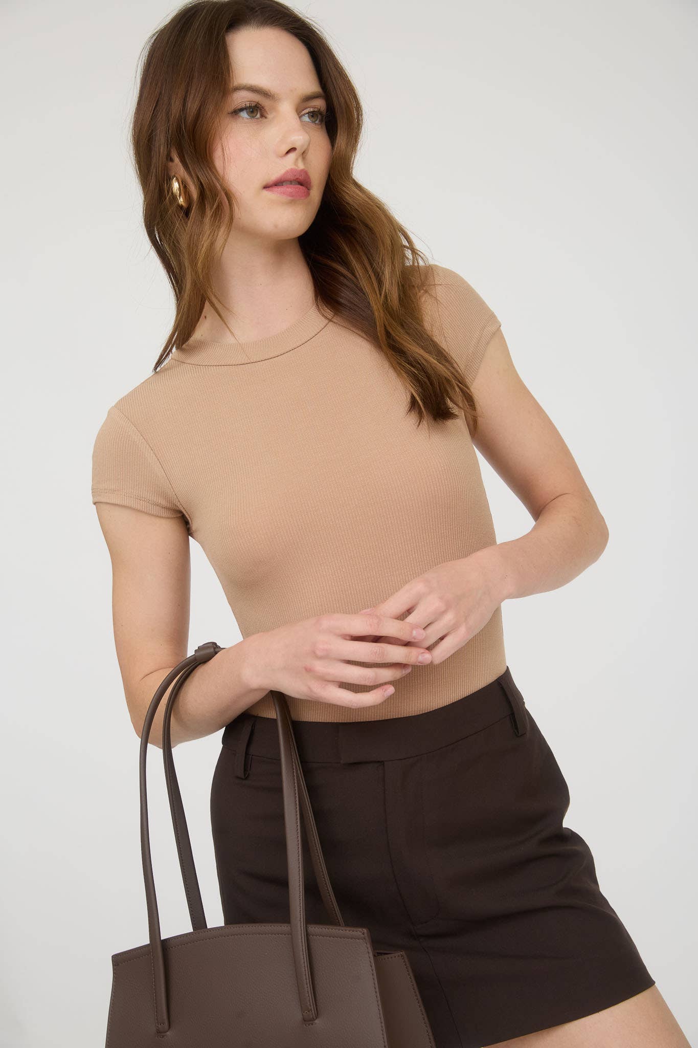 SHORT SLEEVE KNIT BODYSUIT