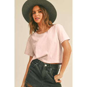 Blank Short Crop Tee