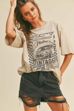 Vintage Race Motors Team Graphic Tee