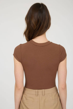 SHORT SLEEVE KNIT BODYSUIT