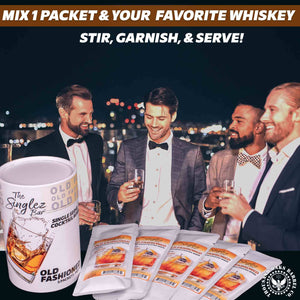 Singlez Bar Old Fashioned- 5-Pack Single Serve Mixers