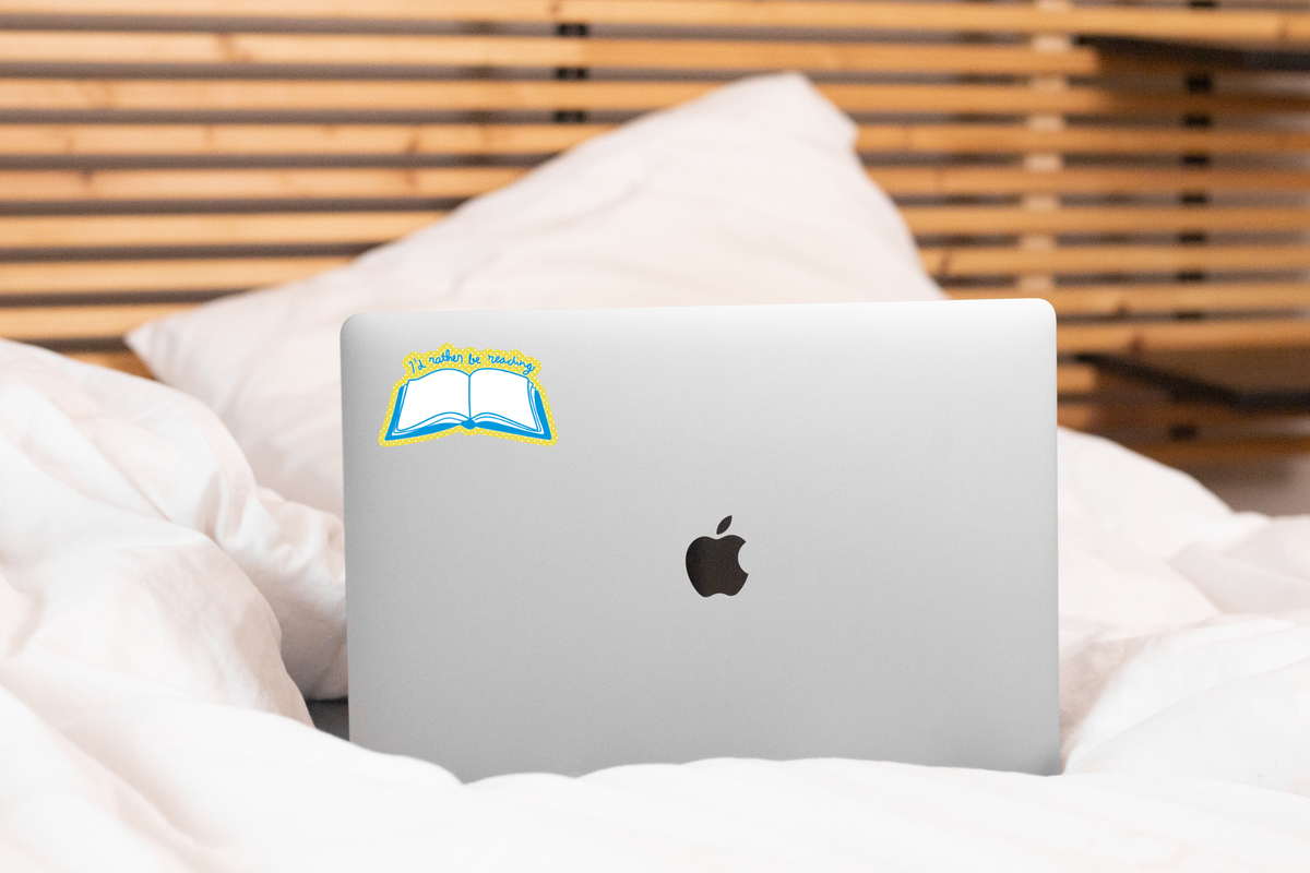 I'd Rather Be Reading Sticker - book shop, books, bookstore