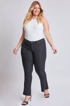 Missy Plus Hyperstretch Mid Rise Mini Bootcut Pant