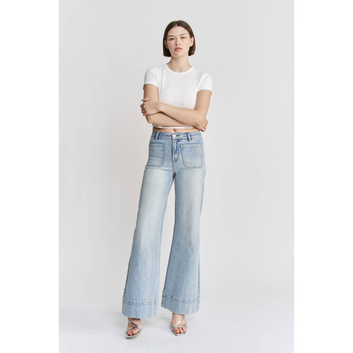 HIGH RISE WIDE LEG WITH PATCH POCKET