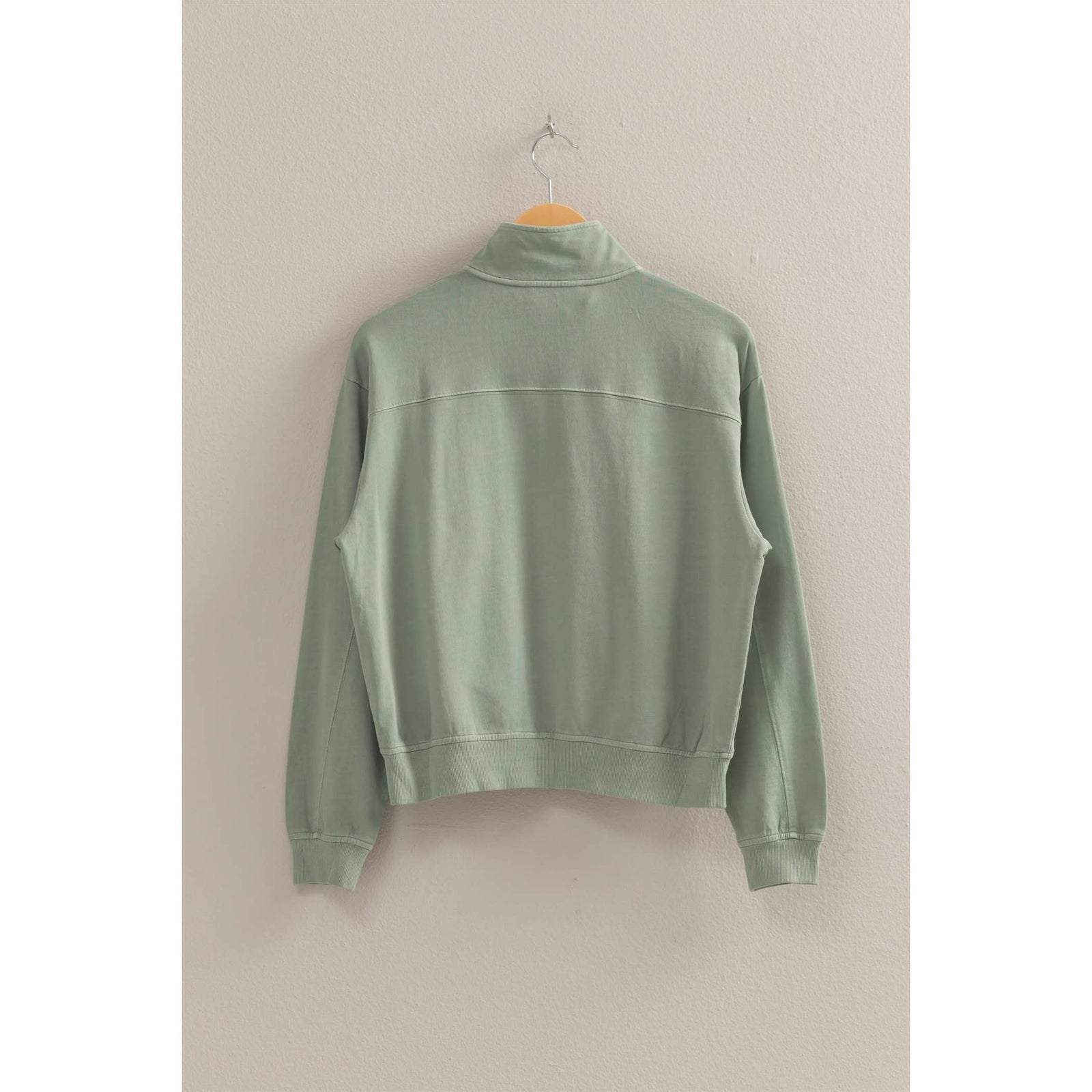 Half Zip Long Sleeve Sweatshirt