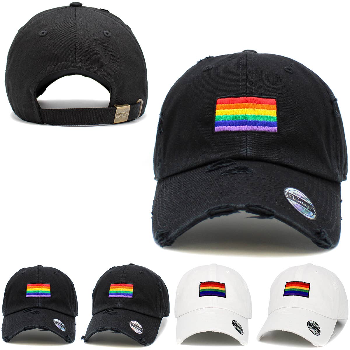 Pride Flag Vintage Dad Hat