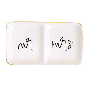 Mr. and Mrs. Jewelry Dish - Home Decor & Gifts