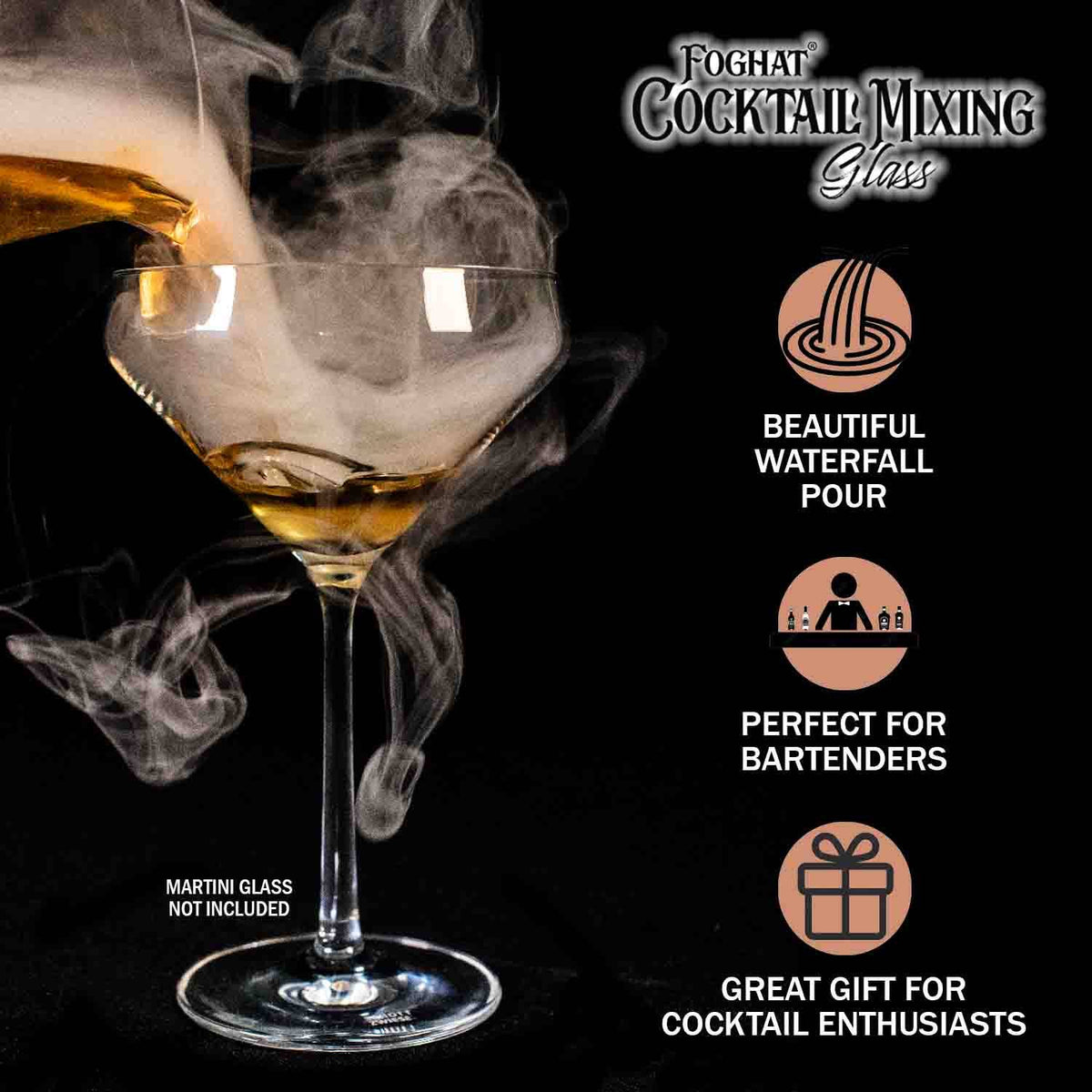 Foghat  Cocktail Mixing Glass