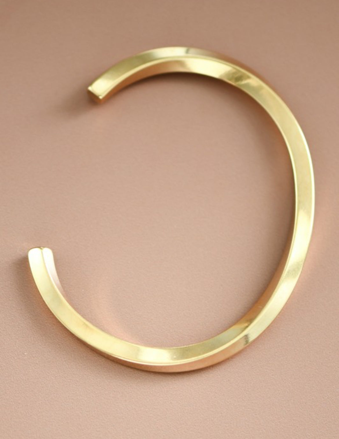 18K gold plated stainless steel cuff bracelet