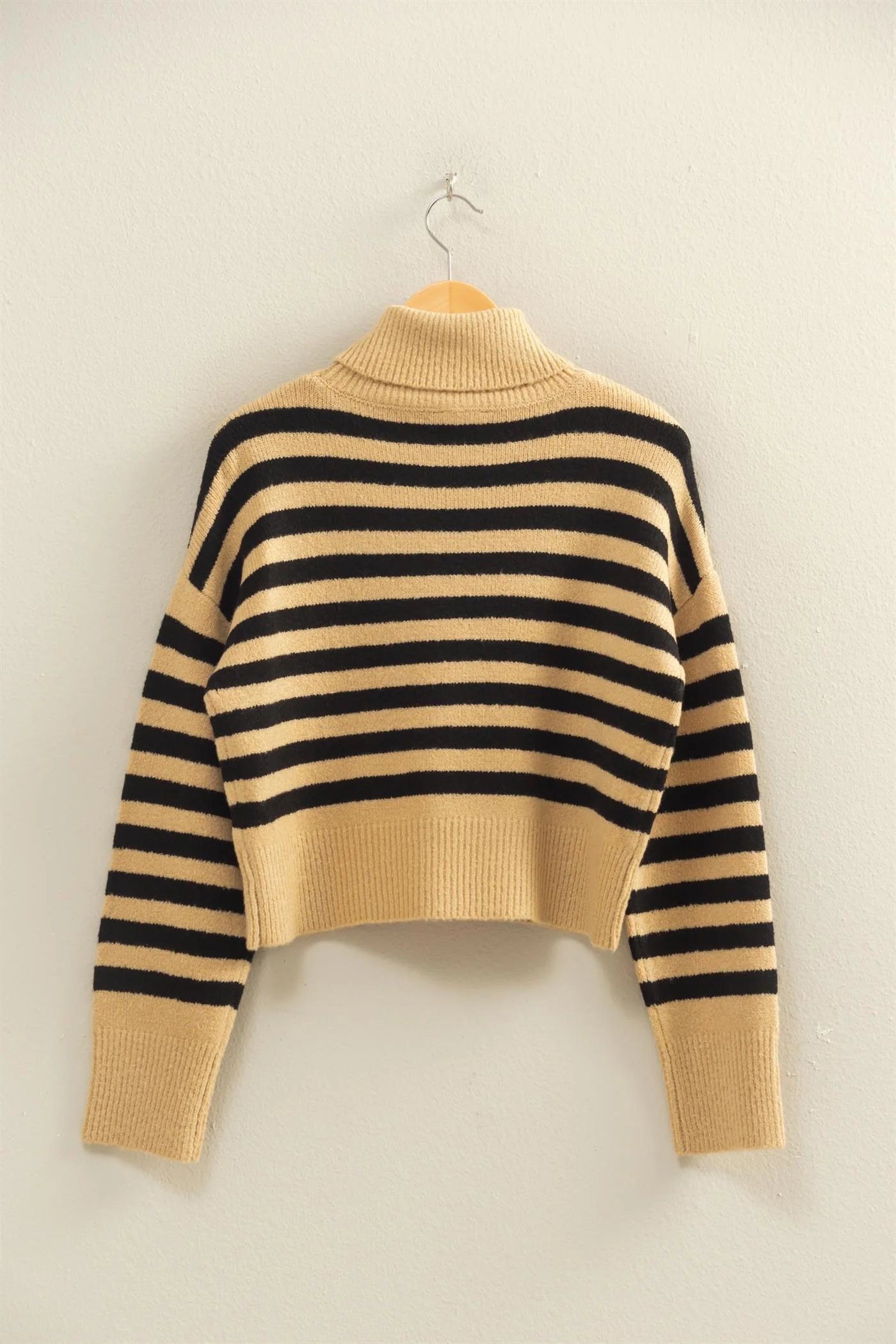 Striped Turtleneck Sweater