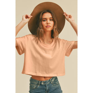 Blank Short Crop Tee