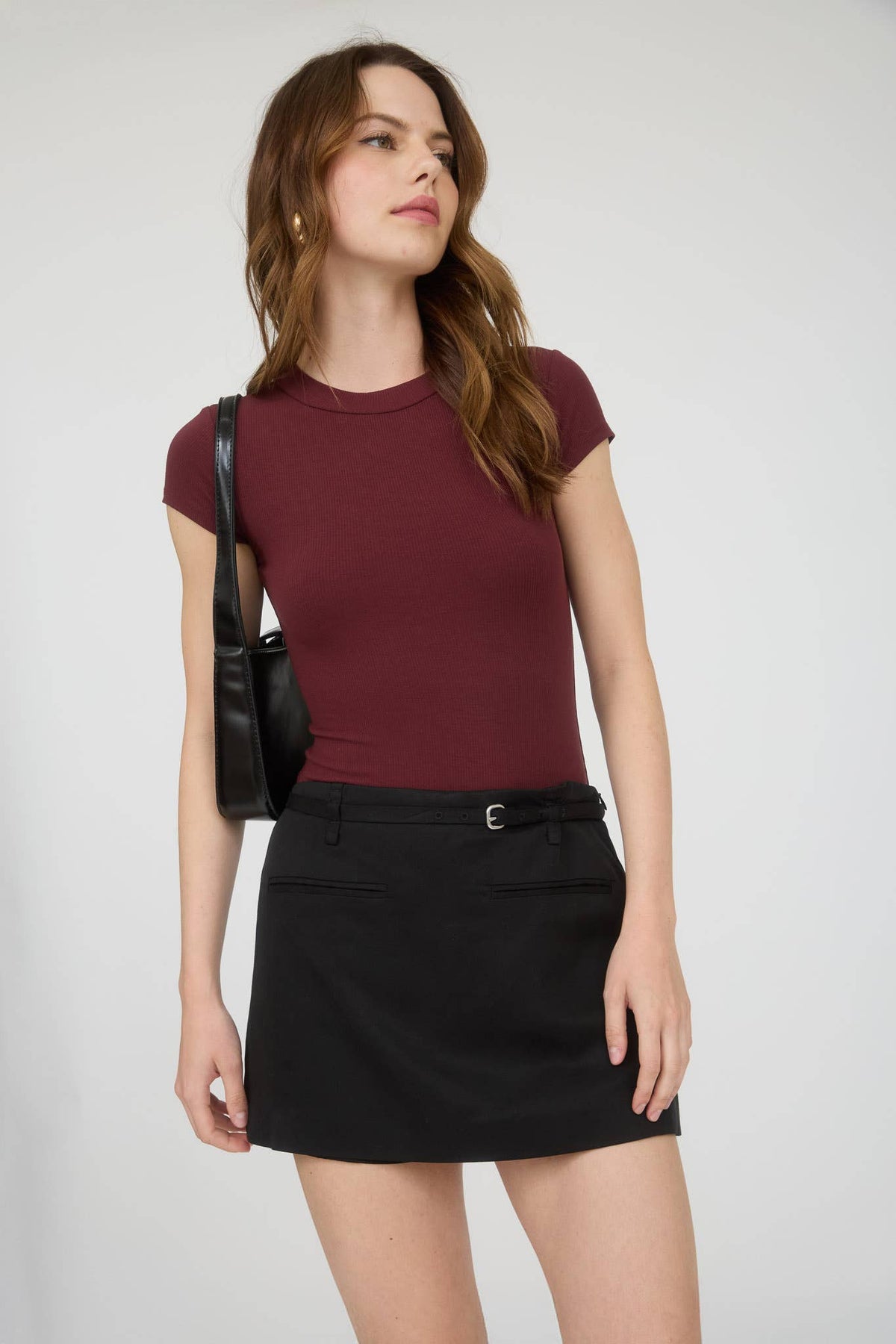 SHORT SLEEVE KNIT BODYSUIT