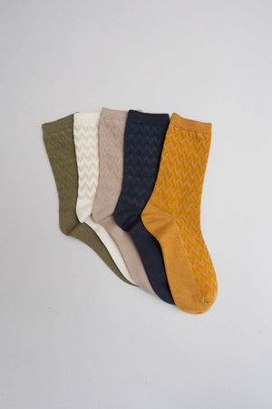 Boho zigzag socks