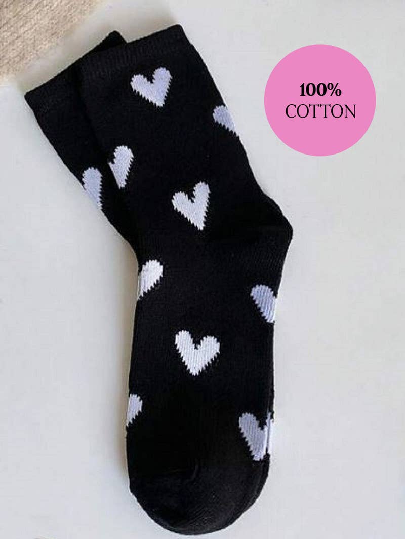 ",,...._ HEART CASUAL SOCKS
