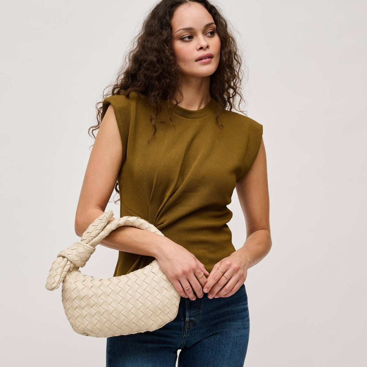 Lizbeth Woven Knot Clutch