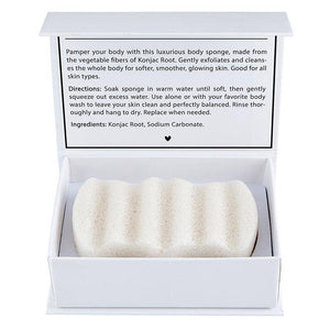 Konjac Body Sponge - White