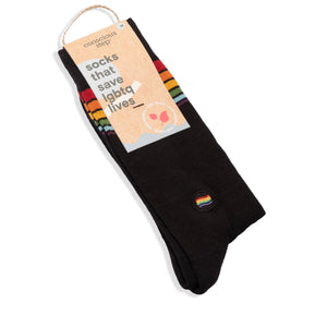 Socks that Save LGBTQ Lives (Classic Rainbow Stripe)