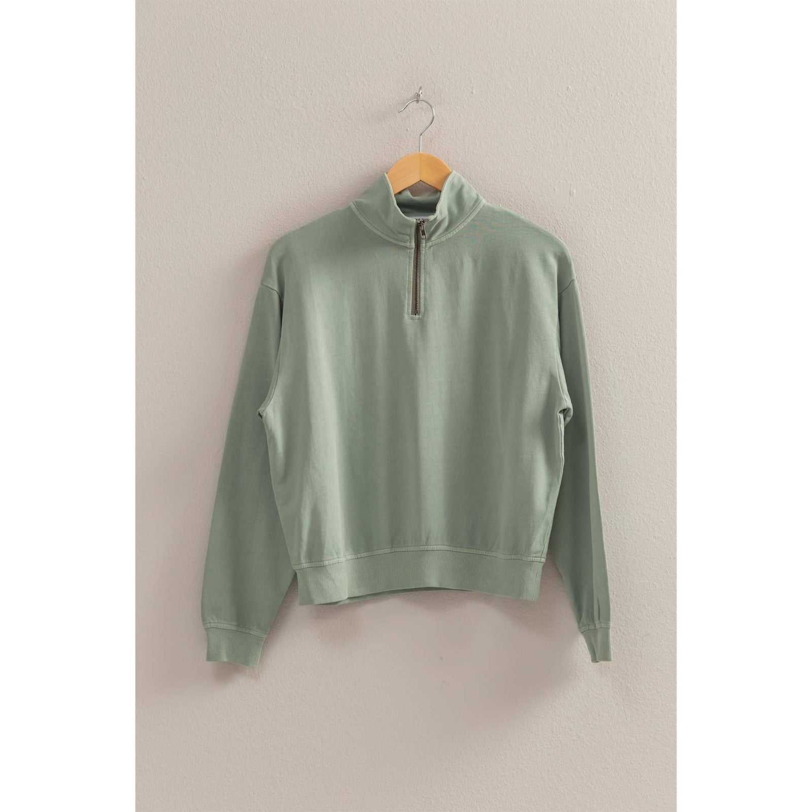 Half Zip Long Sleeve Sweatshirt