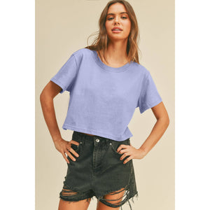 Blank Short Crop Tee